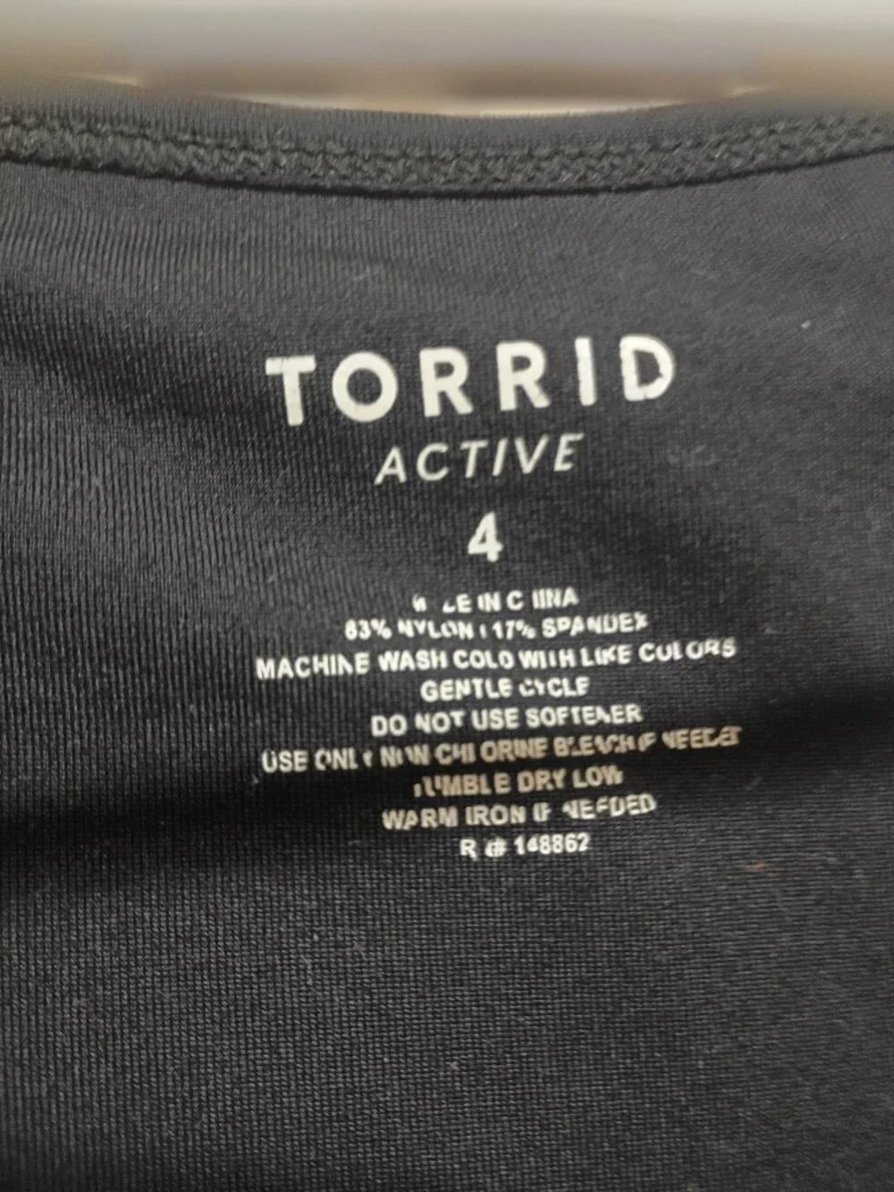 Torrid Black Athletic Sports Bra Size 4